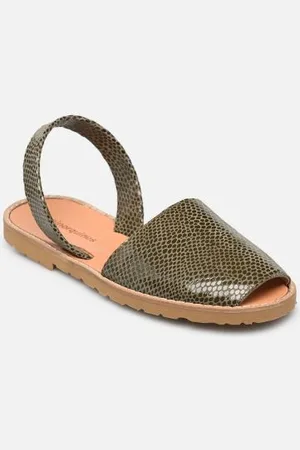 MINORQUINES Sandales et nu-pieds Avarca Cuir Lézard pour Femme