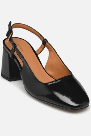 Rivecour Escarpins Slingback n°617 - Cuir vernis - pour Femme