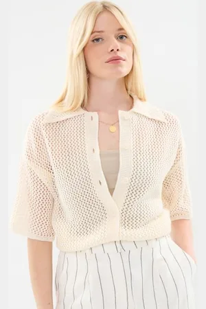 VILA Vêtements Vizola Polo 2/4 Knit Cardigan