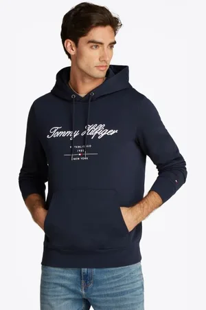 Tommy Hilfiger Vêtements Script Logo Hoody MW0MW33631