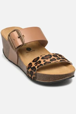 Plakton Mules et sabots SO ROCK LEOPARD pour Femme