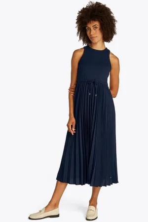 Tommy Hilfiger Vêtements Rib Tank Pleated Dre WW0WW39342