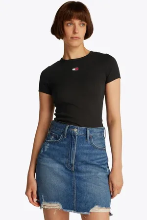 Tommy Hilfiger Vêtements Tjw Slim Badge Rib T DW0DW17881