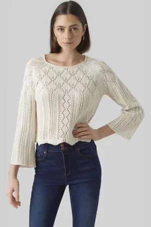 VERO MODA Vêtements Vmginger 3/4 Boatneck Pullover Ga Noos