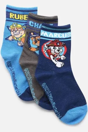 Sarenza Chaussettes et collants Lot de 3 paires PAT PATROUILLE garçon