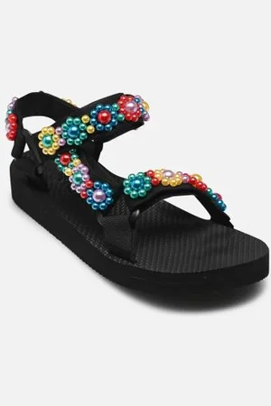 Arizona Love Sandales et nu-pieds Trekky New Multi Pearls pour Femme