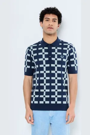 Fred Perry Vêtements GEOMETRIC JACQUARD KNIT SHIRT