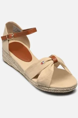 Tommy Hilfiger Sandales et nu-pieds ROPE WEDGE SANDAL SAND pour Enfant
