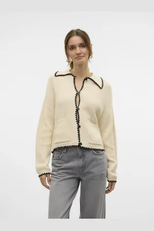 VERO MODA Vêtements VMPOMELO LS POLONECK CARDIGAN