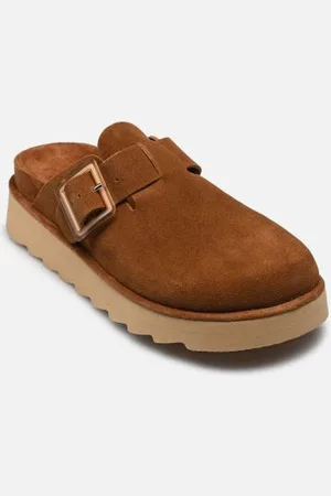 Colors of California Mules et sabots Platform sabot in leather pour Femme