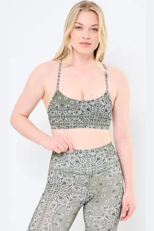 Arizona Love Vêtements Yoga Bra Kaki Bandana