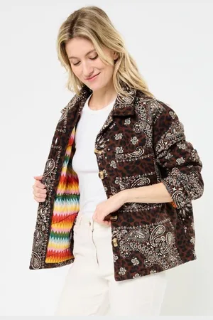 Arizona Love Vêtements Leopard Quilt Jacket