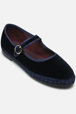 Flabelus Ballerines Mary Jane Velvet pour Femme