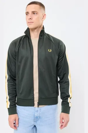 Fred Perry Vêtements TWO COLOUR TAPE TRACK JACKET