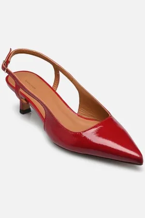 Rivecour Escarpins Slingback n°412 - Cuir vernis - pour Femme