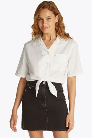 Tommy Hilfiger Vêtements Tjw Crp Linen Ss Shi DW0DW20286