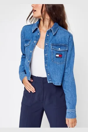 Tommy Hilfiger Vêtements Tjw Cropped Denim Shirt