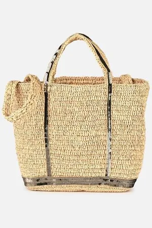 Vanessa Bruno Sacs à main Cabas S Bandoulière Raphia Et Paillettes pour Sacs