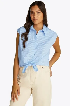 Tommy Hilfiger Vêtements Tjw Poplin Front Kno DW0DW20291