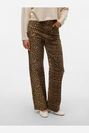 VERO MODA Vêtements VMTESSA HR WIDE STRETCH AOP JEANS NOOS