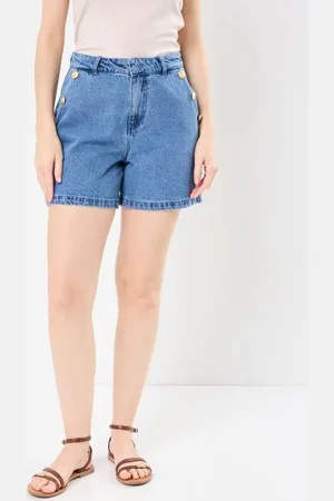 VERO MODA Vêtements VMMARGOT HR BUTTONS DENIM SHORTS LCS