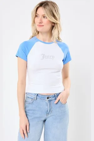 Juicy Couture Vêtements Contrast Raglan Baby Tee