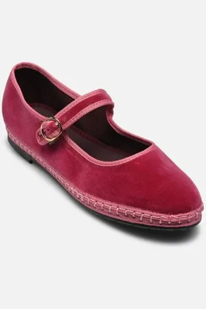 Flabelus Ballerines Mary Jane Velvet pour Femme