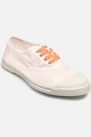 Bensimon Baskets Lacet Femme Neon Checks pour Femme
