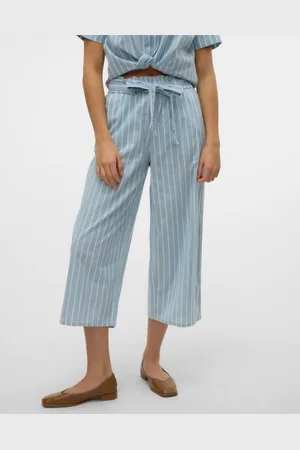 VERO MODA Vêtements VMXENIA HR CHAMBRAY PAPERBAG CULOTTE