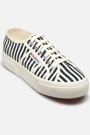 Superga Baskets 2740 Stripes Print W pour Femme