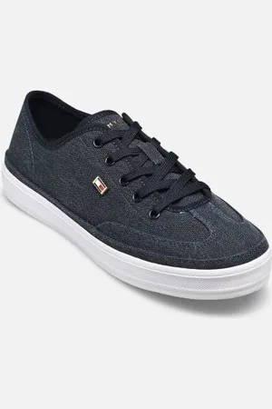Tommy Hilfiger Baskets WASHED CANVAS VULC S pour Femme