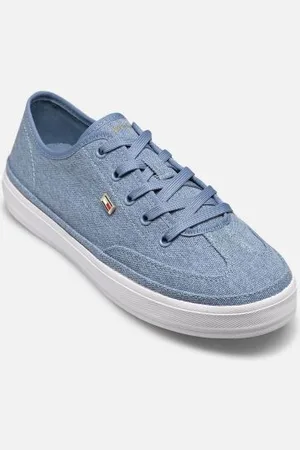 Tommy Hilfiger Baskets WASHED CANVAS VULC S pour Femme