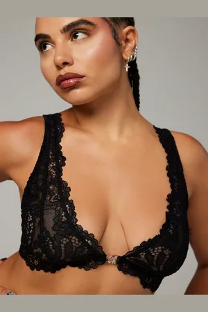 Savage X Fenty Romantic Corded Lace Front-Closure Bralette
