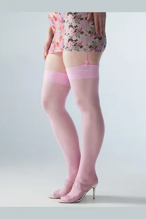 Savage X Fenty Monogram Micro Fishnet Stockings