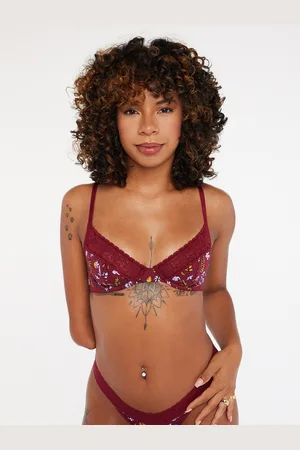 Savage X Fenty Cotton Essentials Lace-Trim Unlined Bra