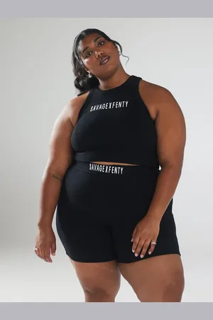 Savage X Fenty Essential Heavy Rib Cropped Logo Tank