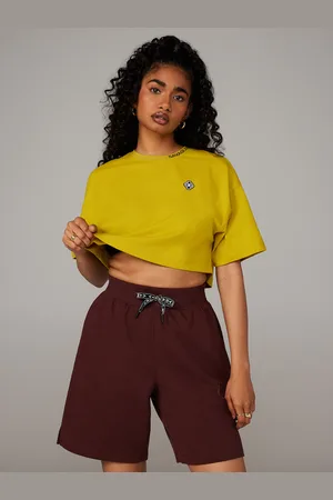 Savage X Fenty Essential Heavy Jersey Back Page Cropped Tee