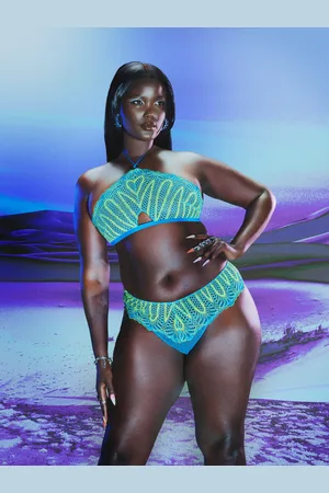 Savage X Fenty Stranded In Lace Crochet Halter Bralette