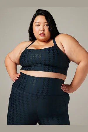 Savage X Fenty Band-It Houndstooth Low-Impact Sports Bra