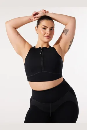Savage X Fenty Locked & Lifted Half-Zip Medium-Impact Sports Bra