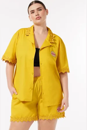 Savage X Fenty Leisure X Floral-Trim Shirt