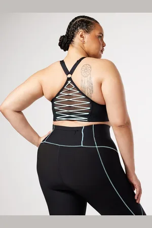 Savage X Fenty Running Hot Low-Impact Lace-Up Sports Bra