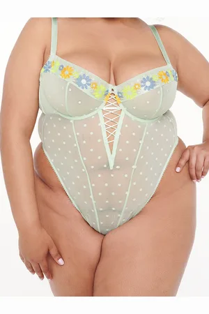 Savage X Fenty Free Spirit Floral Embroidered Teddy