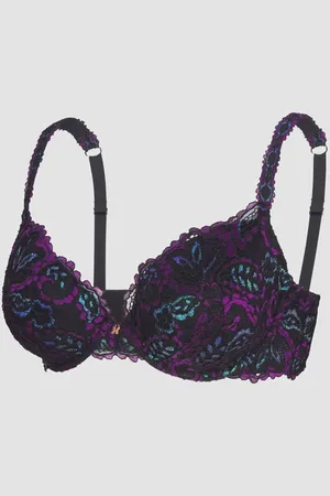 Savage X Fenty Romantic Corded Lace Metallic Padded Demi Bra