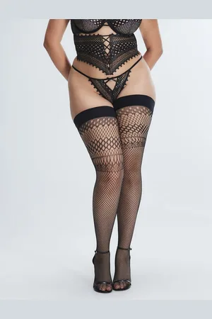 Savage X Fenty Starlet Nights Thigh-High Stay-Up Stockings