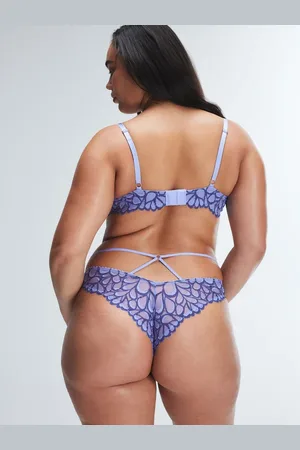 Savage X Fenty Savage Not Sorry Strappy Lace Brazilian Panty