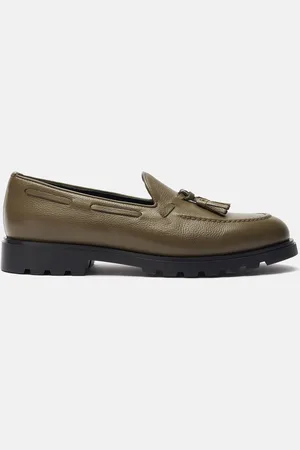 Scarosso Raffaello Olive Grainé - Homme Mocassins & Chaussures Plates - 40