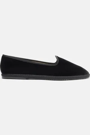 Scarosso Valentino Nero Velluto - Homme Friulane Slippers - 39