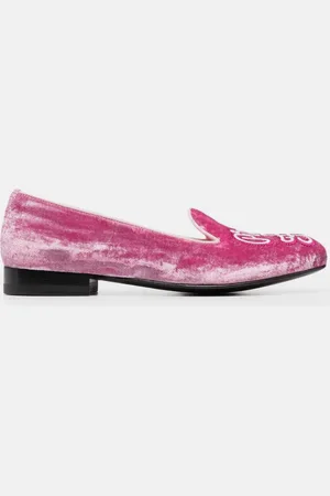 Scarosso Lady Nolita Pink Velvet - Femme Mocassins & Chaussures Plates - 35