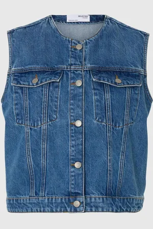SELECTED Raccourci Gilet En Denim